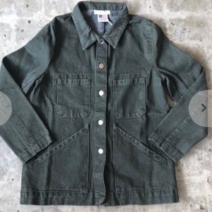 Carleen triangle pocket jacket - sage